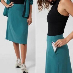 ATHLETA Cosmic Skirt in Borealis Green Size Large